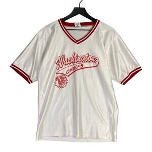 Washington Chiefs Don Alleson Men's‎ White V-Neck Jersey Size M Football
